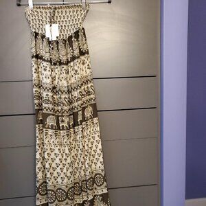 Joie Tribal Print Strapless Maxi Dress NWT – Fully Lined Small